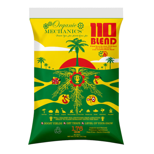 ORGANIC MECHANICS® 110 BLEND Potting Soil–> Level Up your 70:30 Blend