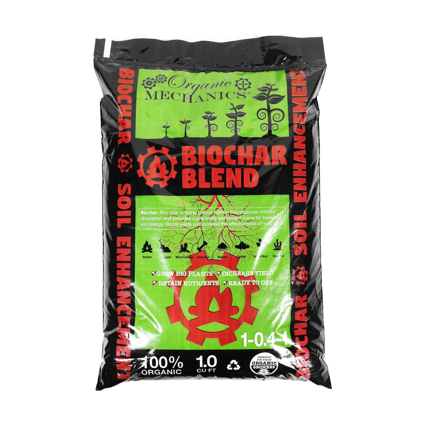 ORGANIC MECHANICS® Biochar Blend Soil Enhancement (1-0.4-1)