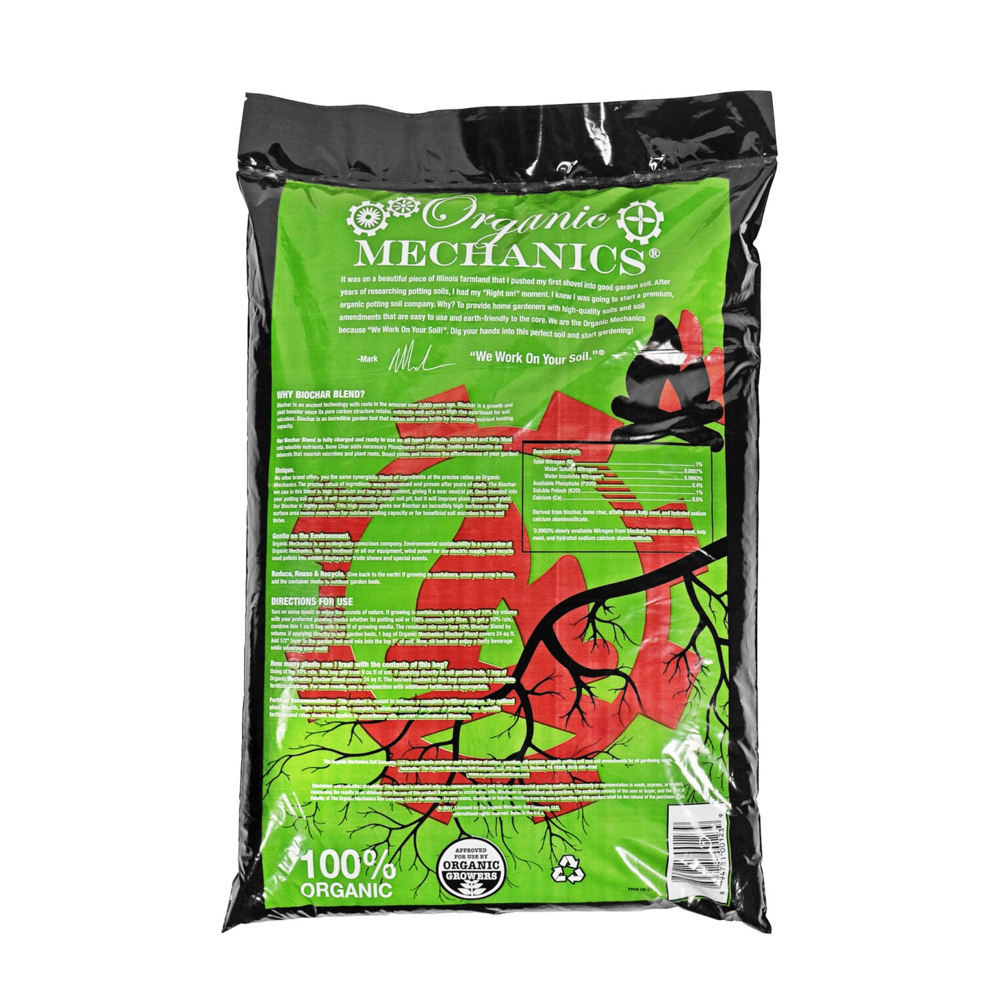 ORGANIC MECHANICS® Biochar Blend Soil Enhancement (1-0.4-1)